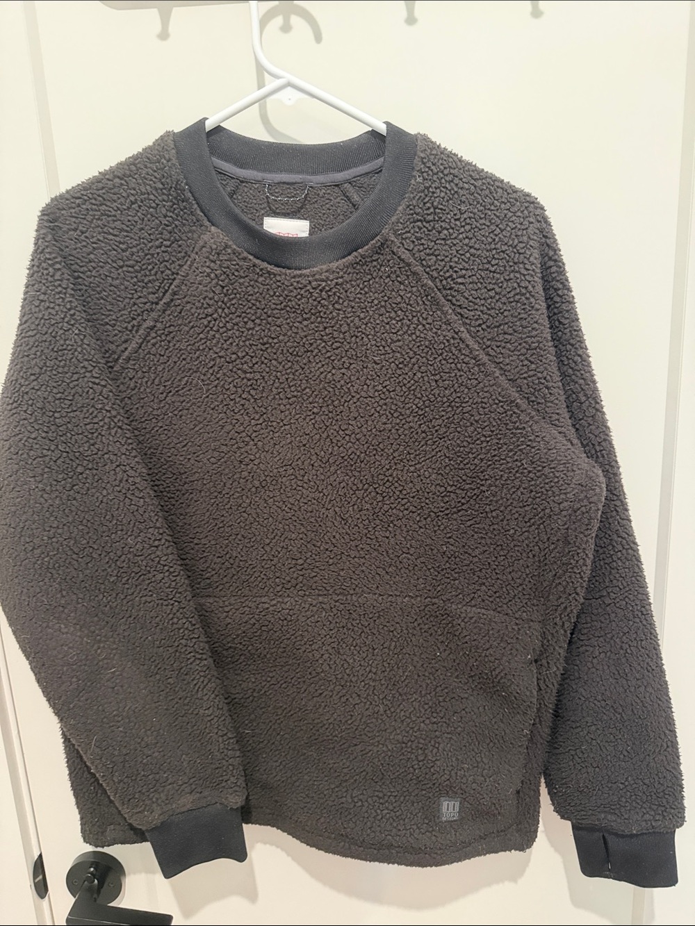 Topo Designs Men's Dark Gray Sherpa Crewneck
